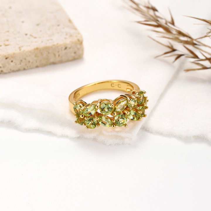 Gold Peridot Ring