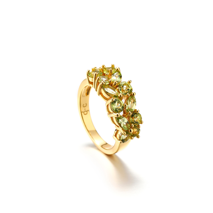 Gold Peridot Ring