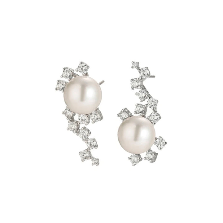 Freshwater Pearl Scatter Stud Earrings