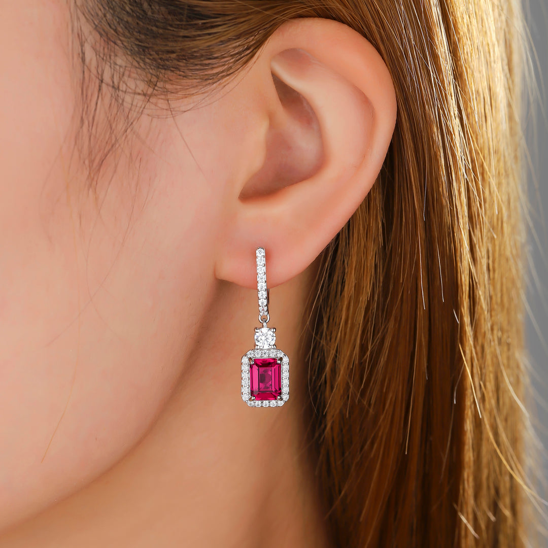 Ruby Drop Earrings